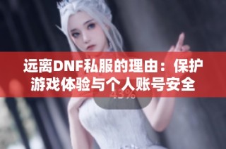 远离DNF私服的理由：保护游戏体验与个人账号安全
