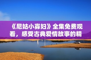 《尼姑小寡妇》全集免费观看，感受古典爱情故事的精彩纷呈