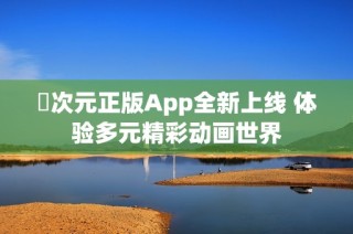 囧次元正版App全新上线 体验多元精彩动画世界