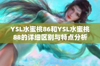 YSL水蜜桃86和YSL水蜜桃88的详细区别与特点分析