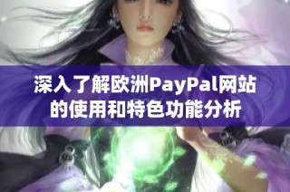 深入了解欧洲PayPal网站的使用和特色功能分析