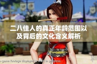 二八佳人的真正年龄范围以及背后的文化含义解析