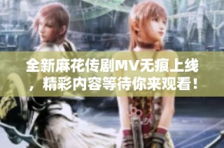 全新麻花传剧MV无痕上线，精彩内容等待你来观看！