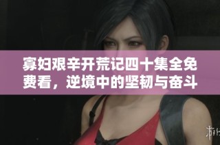 寡妇艰辛开荒记四十集全免费看，逆境中的坚韧与奋斗