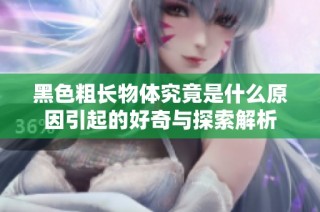 黑色粗长物体究竟是什么原因引起的好奇与探索解析