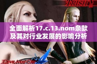全面解析17.c.13.nom条款及其对行业发展的影响分析