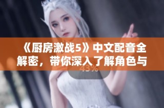 《厨房激战5》中文配音全解密，带你深入了解角色与剧情魅力