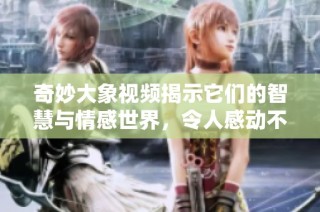 奇妙大象视频揭示它们的智慧与情感世界，令人感动不已