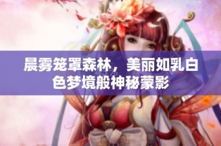 晨雾笼罩森林，美丽如乳白色梦境般神秘蒙影