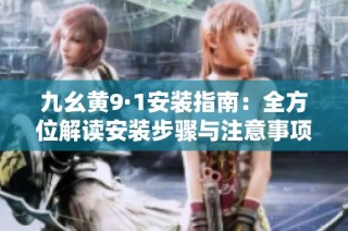 九幺黄9·1安装指南：全方位解读安装步骤与注意事项