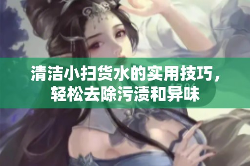 清洁小扫货水的实用技巧，轻松去除污渍和异味