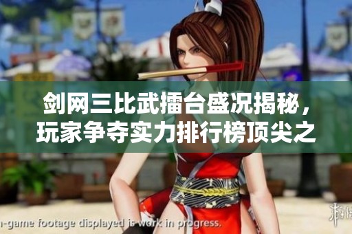 剑网三比武擂台盛况揭秘，玩家争夺实力排行榜顶尖之位