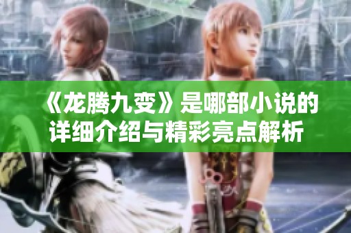 《龙腾九变》是哪部小说的详细介绍与精彩亮点解析