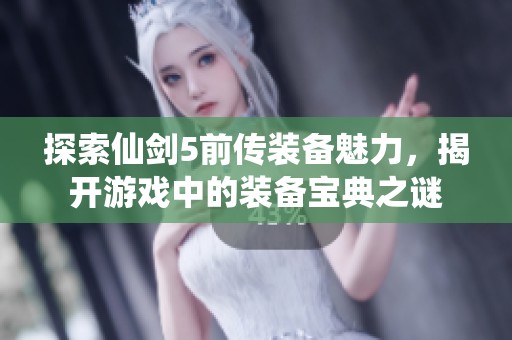 探索仙剑5前传装备魅力，揭开游戏中的装备宝典之谜