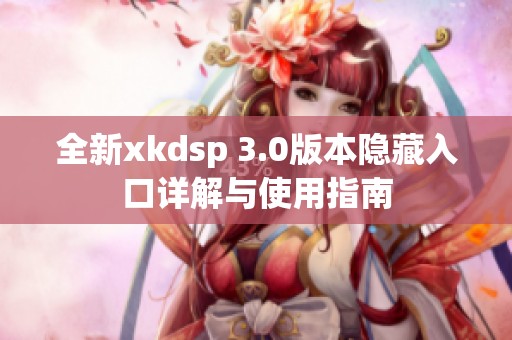 全新xkdsp 3.0版本隐藏入口详解与使用指南