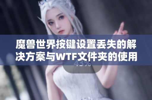 魔兽世界按键设置丢失的解决方案与WTF文件夹的使用技巧