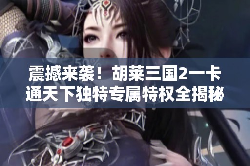 震撼来袭！胡莱三国2一卡通天下独特专属特权全揭秘