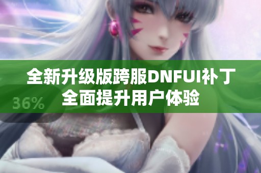 全新升级版跨服DNFUI补丁全面提升用户体验 全新升级版跨服DNFUI补丁全面提升用户体验
