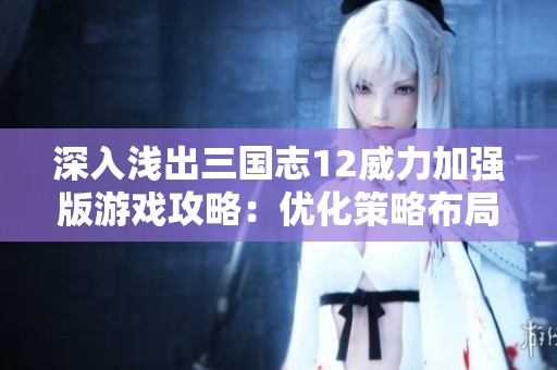 深入浅出三国志12威力加强版游戏攻略：优化策略布局与武将培养的实用心得分享