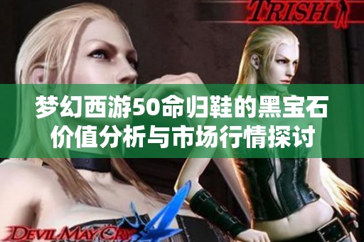 梦幻西游50命归鞋的黑宝石价值分析与市场行情探讨