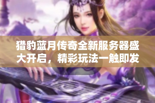 猎豹蓝月传奇全新服务器盛大开启，精彩玩法一触即发