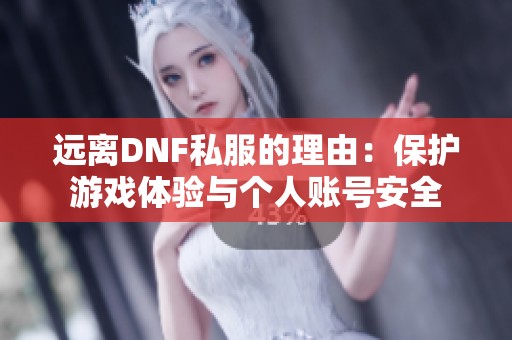 远离DNF私服的理由：保护游戏体验与个人账号安全