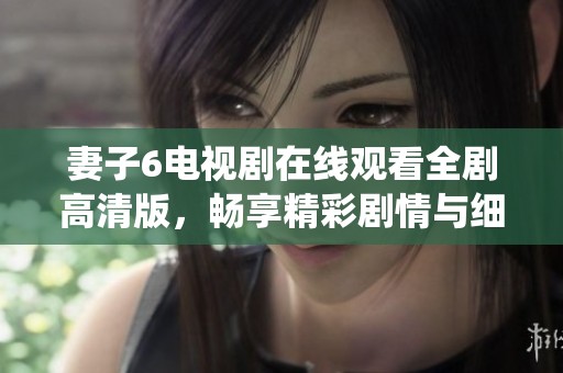 妻子6电视剧在线观看全剧高清版，畅享精彩剧情与细腻演绎