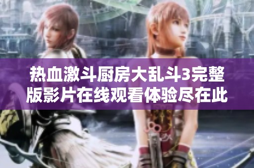热血激斗厨房大乱斗3完整版影片在线观看体验尽在此处