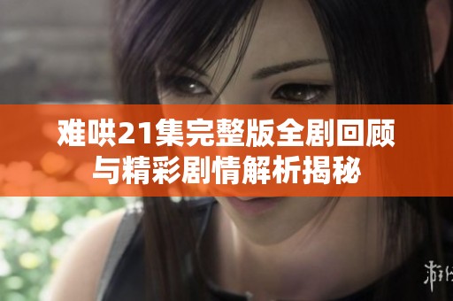 难哄21集完整版全剧回顾与精彩剧情解析揭秘