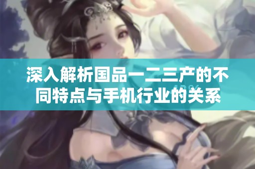 深入解析国品一二三产的不同特点与手机行业的关系
