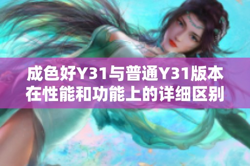成色好Y31与普通Y31版本在性能和功能上的详细区别分析
