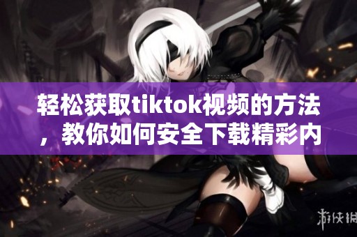 轻松获取tiktok视频的方法，教你如何安全下载精彩内容
