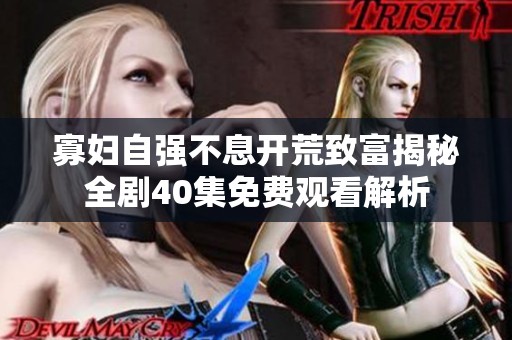 寡妇自强不息开荒致富揭秘全剧40集免费观看解析
